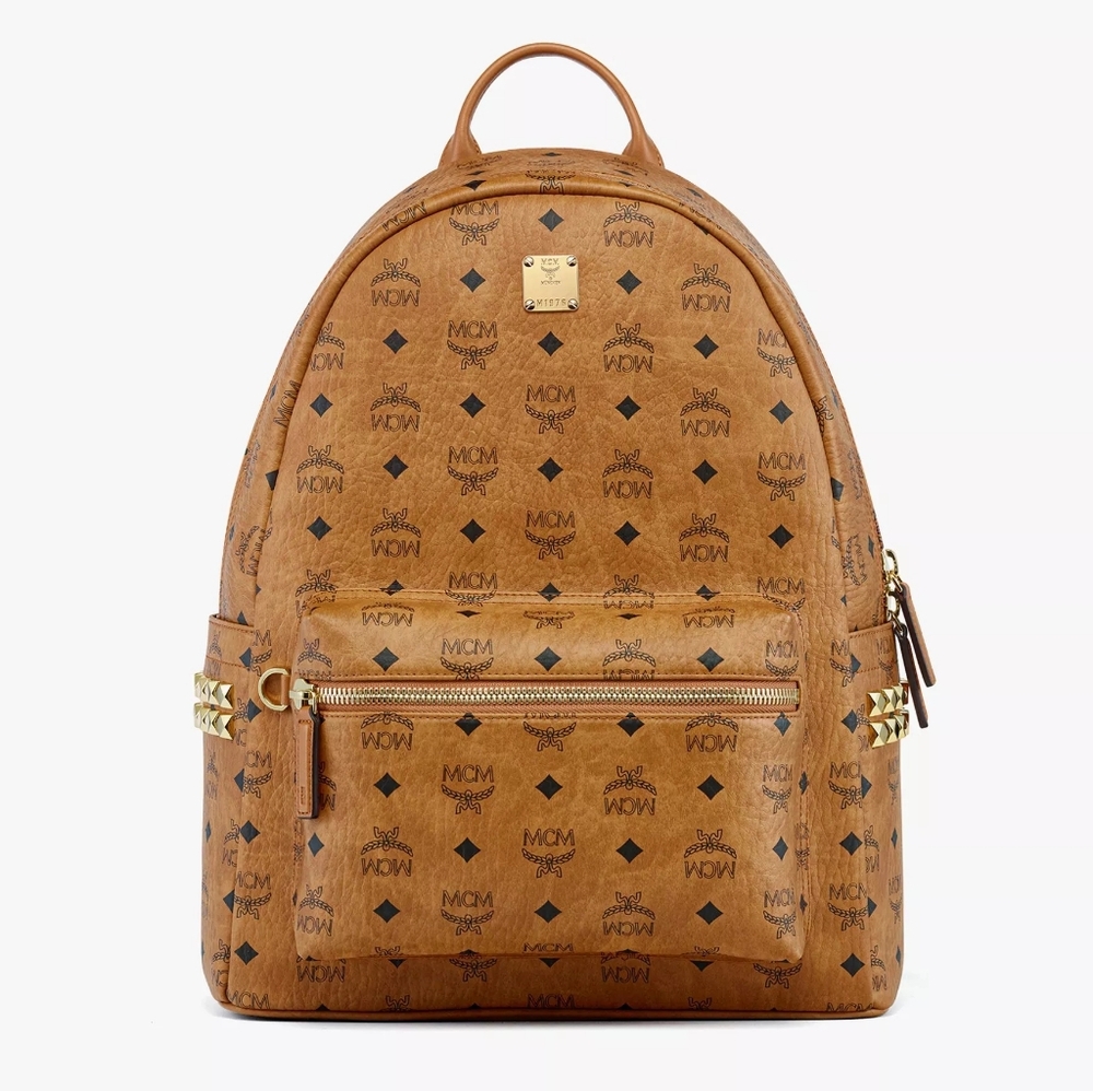 MCM Stark Side Studs Backpack in Visetos